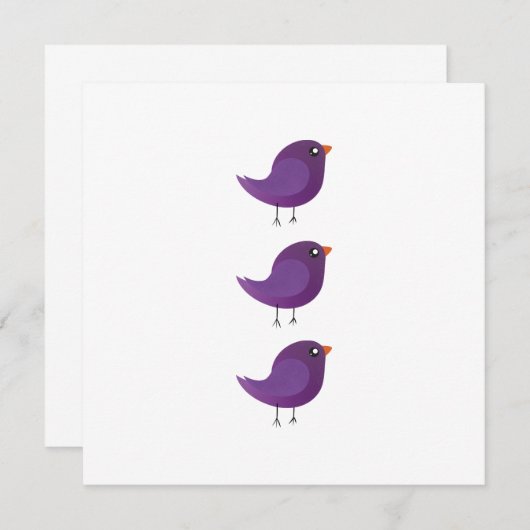 Kinder schattige geboorte menu (Voorkant / Achterkant)