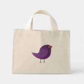 Kinder schattige geboorte mini tote bag (Achterkant)