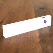 Kinder schattige geboorte naambordje (Zijkant)