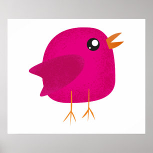 Kinder schattige geboorte poster