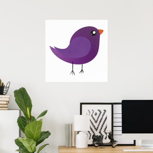 Kinder schattige geboorte poster (Thuiskantoor)