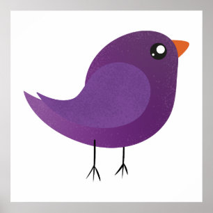 Kinder schattige geboorte poster