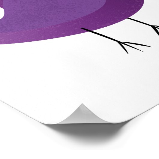 Kinder schattige geboorte poster (Hoek)