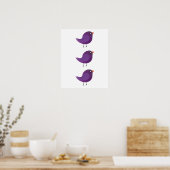 Kinder schattige geboorte poster (Keuken)
