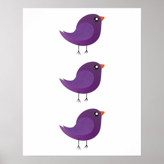 Kinder schattige geboorte poster (Voorkant)