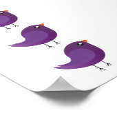 Kinder schattige geboorte poster (Hoek)