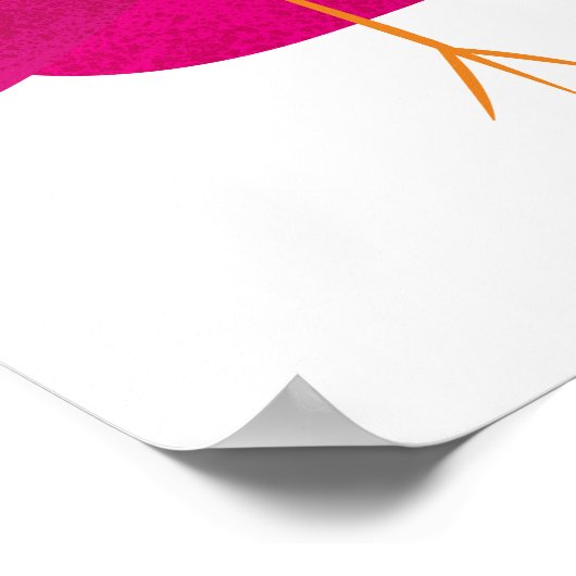 Kinder schattige geboorte poster (Hoek)