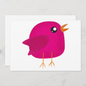 Kinder schattige geboorte programmakaart (Voorkant / Achterkant)