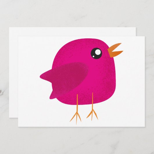 Kinder schattige geboorte programmakaart (Voorkant / Achterkant)