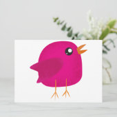 Kinder schattige geboorte programmakaart (Staand voorkant)