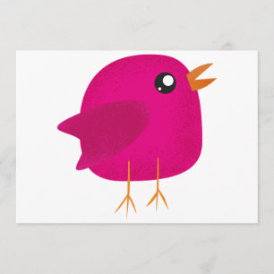 Kinder schattige geboorte programmakaart