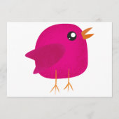 Kinder schattige geboorte programmakaart (Voorkant)