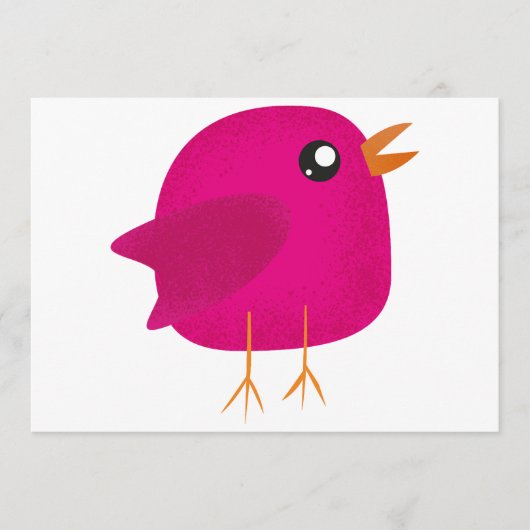 Kinder schattige geboorte programmakaart (Voorkant)