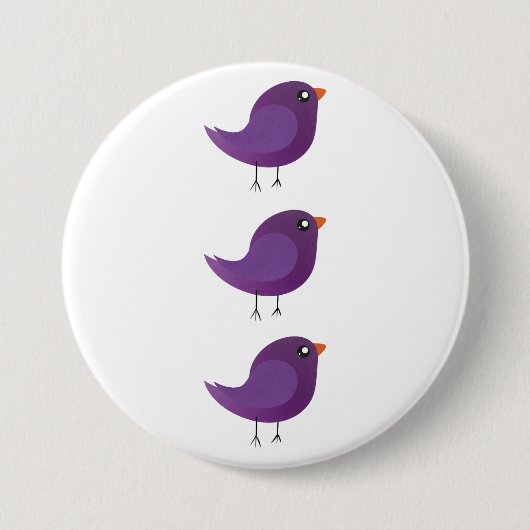 Kinder schattige geboorte ronde button 7,6 cm (Voorkant)