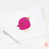 Kinder schattige geboorte ronde sticker (Envelop)