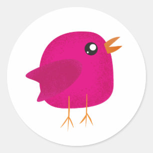 Kinder schattige geboorte ronde sticker