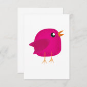 Kinder schattige geboorte RSVP kaartje (Voorkant / Achterkant)