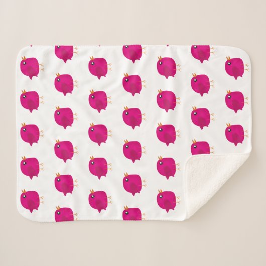 Kinder schattige geboorte sherpa deken (Voorkant (horizontaal))