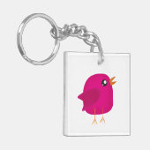 Kinder schattige geboorte sleutelhanger (Voorkant Links)