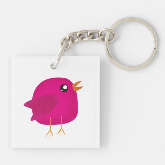 Kinder schattige geboorte sleutelhanger (Achterkant)