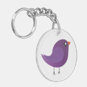 Kinder schattige geboorte sleutelhanger (Voorkant Links)