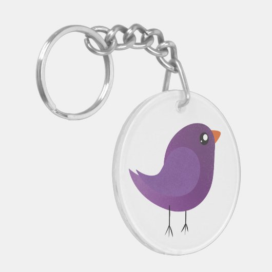 Kinder schattige geboorte sleutelhanger (Voorkant Links)