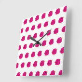 Kinder schattige geboorte vierkante klok (Hoek)