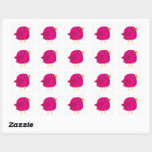Kinder schattige geboorte vierkante sticker (Vel)