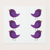 Kinder schattige geboorte visitekaartje (Buitenkant ongevouwen)