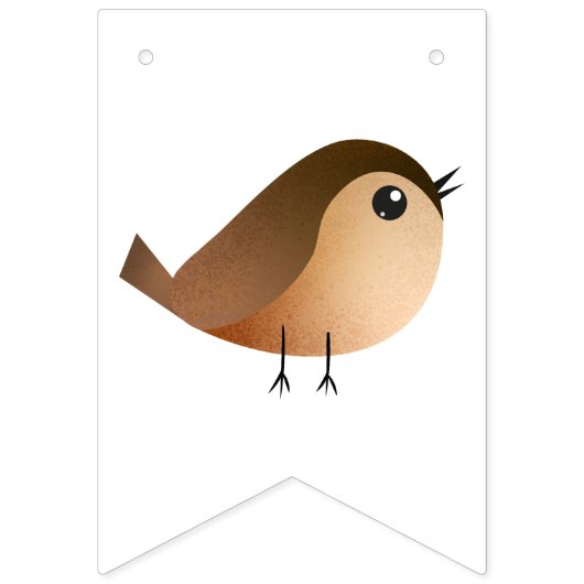 Kinder schattige geboorte vlaggetjes (Tweede vlag)