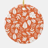 Kinder schattige Herfst herfstbladeren eikenblad Keramisch Ornament (Achterkant)