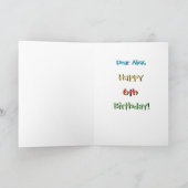 Kinder Schattige-O-Meter Grappig 6e Verjaardag Wen Kaart (Binnen)