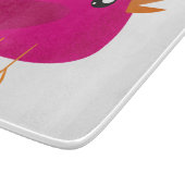 Kinder schattige vogel snijplank (Hoek)