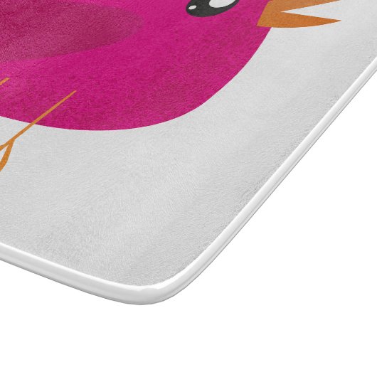 Kinder schattige vogel snijplank (Hoek)