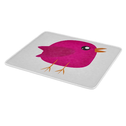 Kinder schattige vogel snijplank (Hoek)