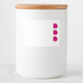 Kinder schattige vogel voedselcontainer etiket (Voorkant)