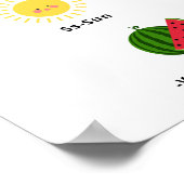 Kinder Schattigee alfabet ABC leren kinderkamer de Poster (Hoek)