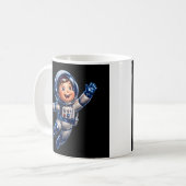Kinder Schattigee astronaut Koffiemok (Voorkant links)