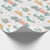 Kinder Schattigee auto | Verjaardagstransport voor Cadeaupapier (Hoek)