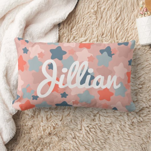 Kinder Schattigee Blush en Blue Star Kussen (Deken)