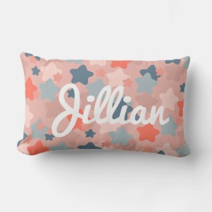 Kinder Schattigee Blush en Blue Star Kussen