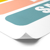 Kinder Schattigee dagen van de week leren kinderda Poster (Hoek)