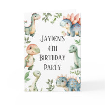 Kinder Schattigee Dinosaurus thema Verjaardag