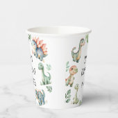 Kinder Schattigee dinosaurus thema verjaardagsfees Papieren Bekers (Links)