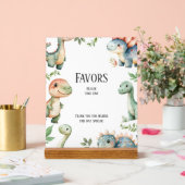 Kinder Schattigee Dinosaurus Thema Verjaardagsguns Acryl Bord (Huwelijk)