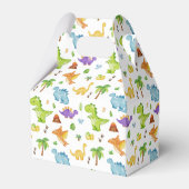 Kinder Schattigee dinosauruspatroon Bedankdoosjes (Achterkant)