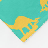 Kinder Schattigee dinosaurussen blauw Fleece Deken (Hoek)