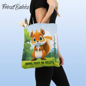 Kinder Schattigee eekhoorn bos dierlijke Cartoon G Tote Bag