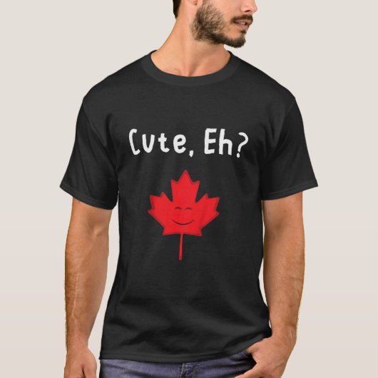 Kinder Schattigee Eh Maple Leaf Schattige Canada C T-shirt (Voorkant)