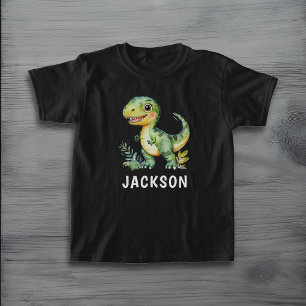 Kinder Schattigee gepersonaliseerde dinosaurus T-shirt